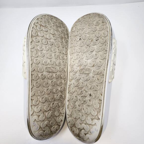 Tory Sport White Cream Embossed Logo Slide Women Size 9M Tory Burch Casual Shoe - Picture 8 of 8